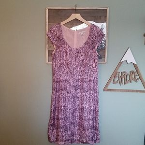 Purple Print Dress